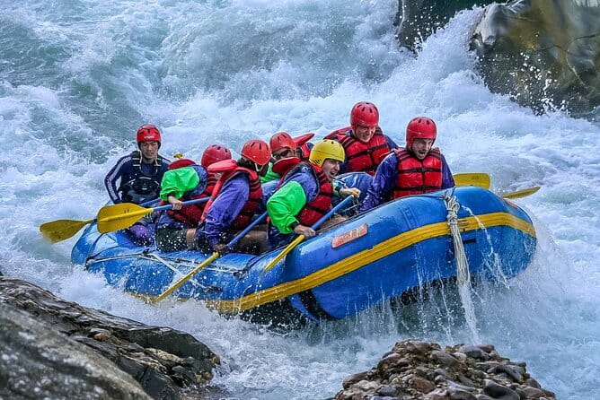 Paragliding Trip with River Rafting - Rafting through Seti scenery