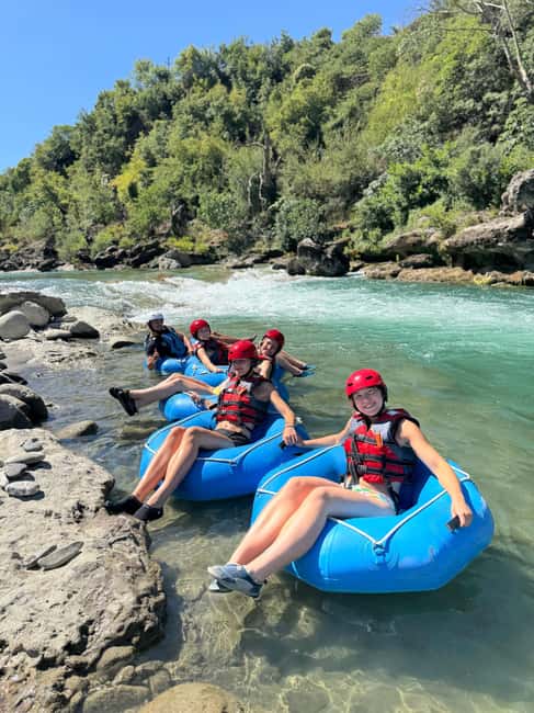 Permet: River Tubing/Rafting at Vjosa National Park - The first gentle rapids help you find the rhythm
