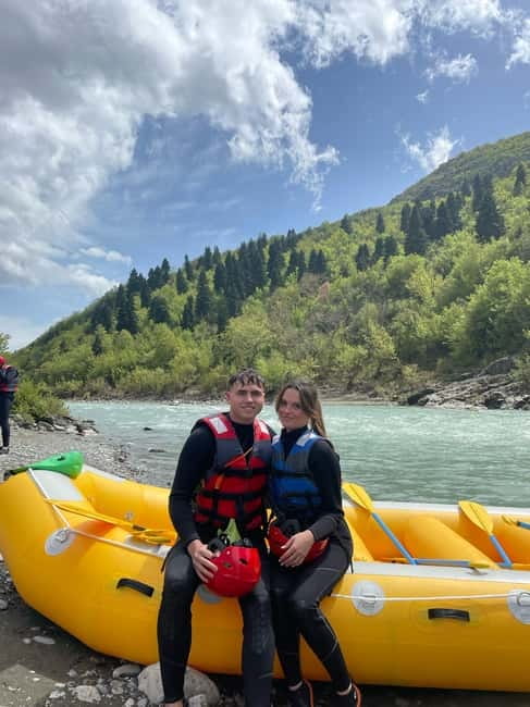 Permet: Vjosa River National Park Guided Rafting Tour - The Midway Stop for Swimming and Photos