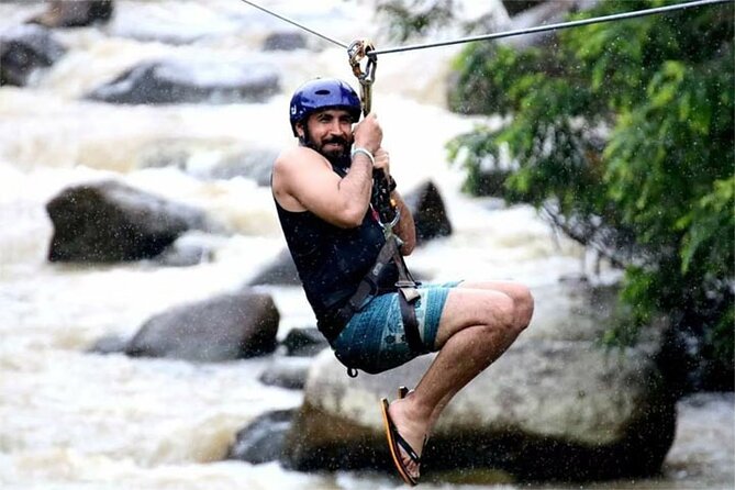 Phang Nga Tour with White Water Rafting and Zipline - The 150-meter flying fox is a fun extra
