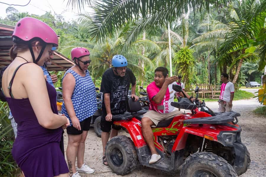 Phuket: ATV Quad and Bamboo Rafting in Khao Lak - Wang Kiang Koo Waterfall and a short swim