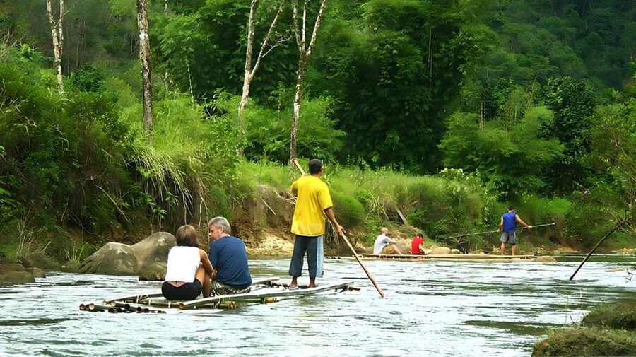 Phuket: Bamboo & Water Rafting with Phang Nga Bay Viewpoint - Five kilometers of white-water rafting