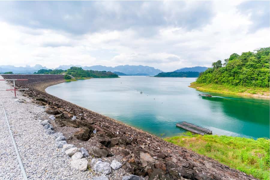 Phuket:Cheow Lan Lake & Kho-Sok,Bamboo Rafting,Monkey Temple - Bamboo rafting on the Klong Sok River