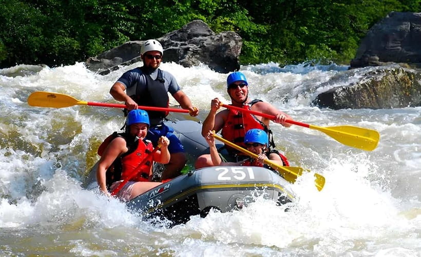 Phuket: Phang Nga Monkey Cave, Rafting & Zipline Day Tour - A 150-meter zipline through the trees