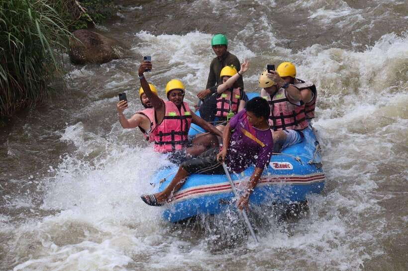 Phuket: Rafting 5KM and ATV Ride 30MIN Adventures - Lunch, refreshments, and the waterfall stop