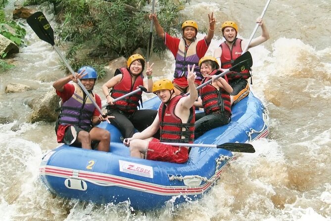 Phuket Rafting ATVing Flying Fox Full Day Activities By VIP Mini Van - Lunch beside the rocks and river