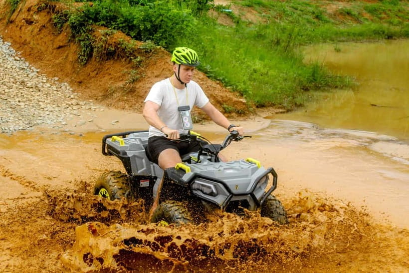 Phuket: White Rafting, Zippline, ATV and mini Safari - From Phuket to Phang Nga for a full activity day