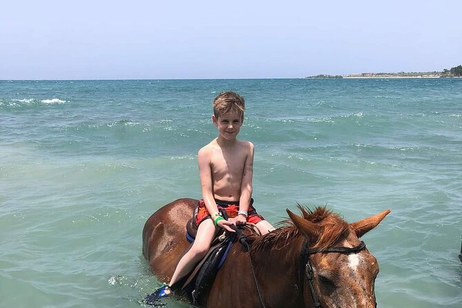 Private Bamboo Rafting and Horseback Riding from Ocho Rios - Horseback riding along the beach and into the sea