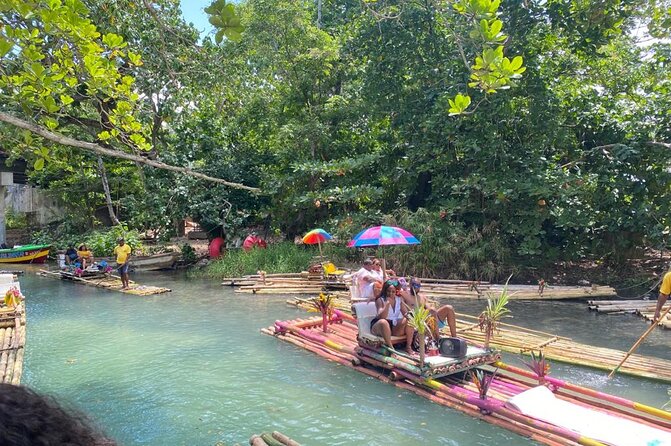Private Dunn's River and Bamboo Rafting Combo from Ocho Rios - The White River float after the climb