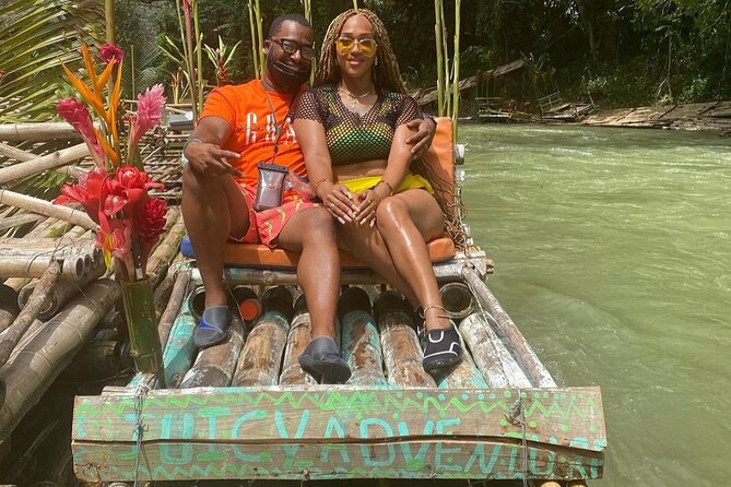 Private Montego Bay Bamboo Rafting with Limestone Foot Massage - Boarding the 30-foot bamboo raft