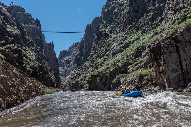 Professionally Guided High Adventure Rafting Trip - Royal Gorge - The first run: learning to paddle in moving water