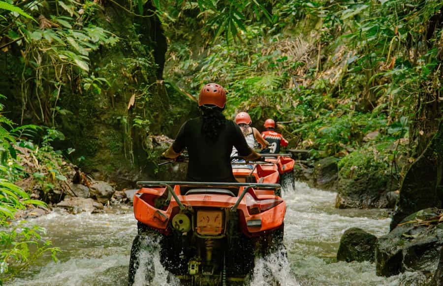 Quad bike bali tunnel waterfall with Rafting - Key points at a glance