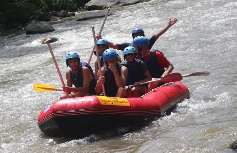 Quad bike bali tunnel waterfall with Rafting - Walking through Tunnel Falls
