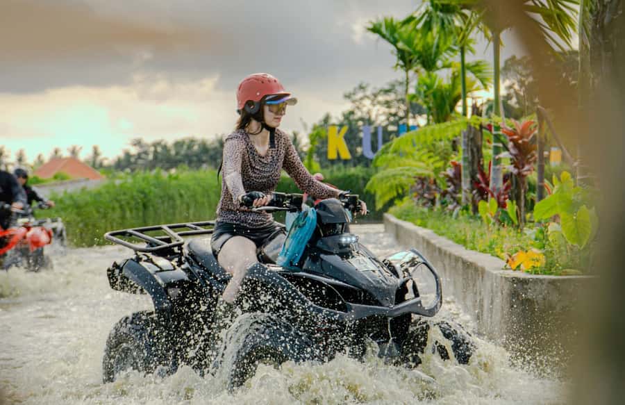 Quad bike bali tunnel waterfall with Rafting - White-water rafting brings the group together