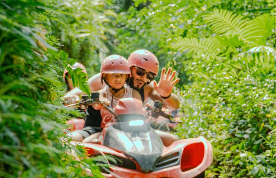Quad bike bali tunnel waterfall with Rafting - Is $86 good value?