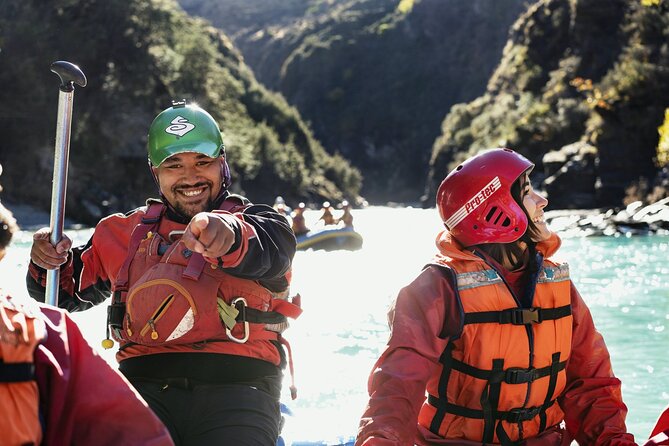 Queenstown Shotover River White Water Rafting - Rapids in the lower Shotover Canyon