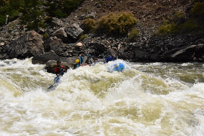Raft through Gore Canyon- Class V Ultimate Advanced White-Water Rafting - The swim test decides if you enter the canyon
