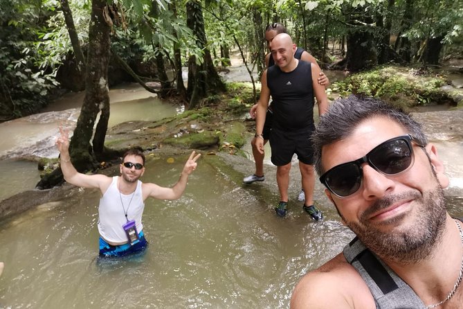 Rafting 5.5 km., Zipline, ATV 30 Min., Suvankhuha Temple. - The waterfall stop offers a needed cooldown