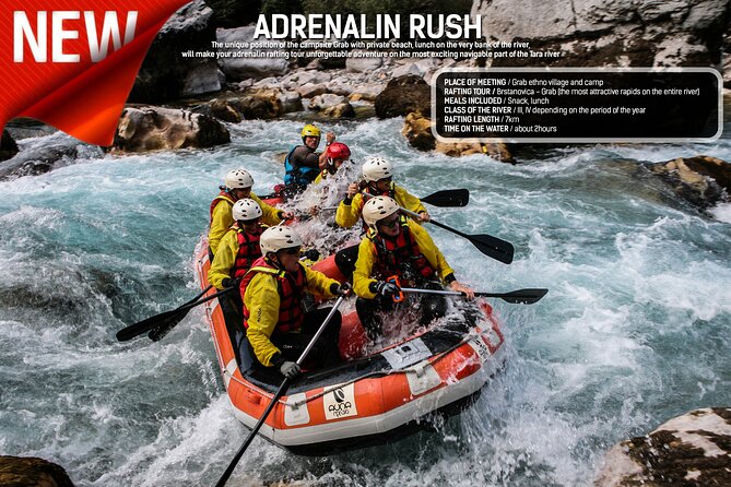 Rafting Adrenalin 7km - Key points at a glance
