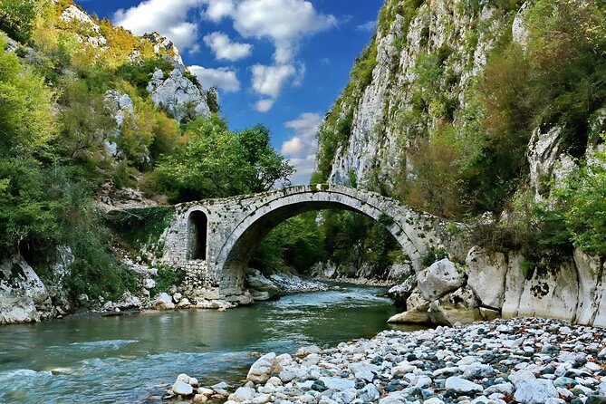 Rafting And Swimming Adventure on the Black Drin River - The Ottoman bridge and the history beside the water