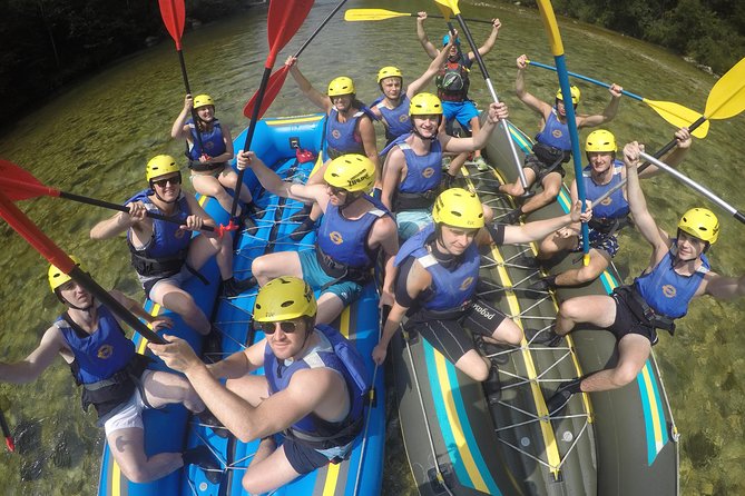 Rafting and zipline in Bled Slovenia - Getting ready at Tinaraft