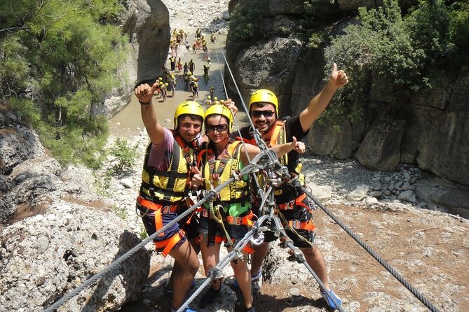 Rafting at Koprulu Canyon with Zipline Incl. Lunch f/Alanya - Ziplining above the canyon
