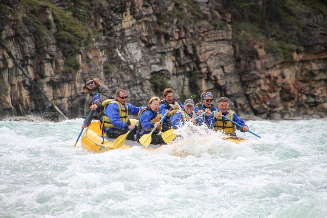 Rafting Athabasca Falls Run in Jasper - The Athabasca River run: splashes, paddling, and quiet views