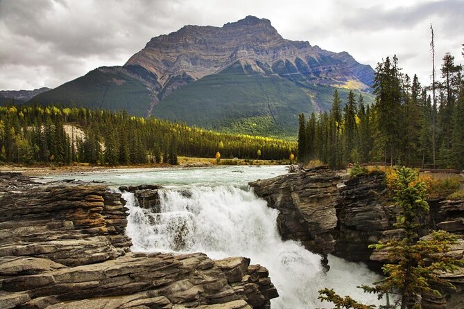 Rafting Athabasca Falls Run in Jasper - Athabasca Falls: a dramatic launch point