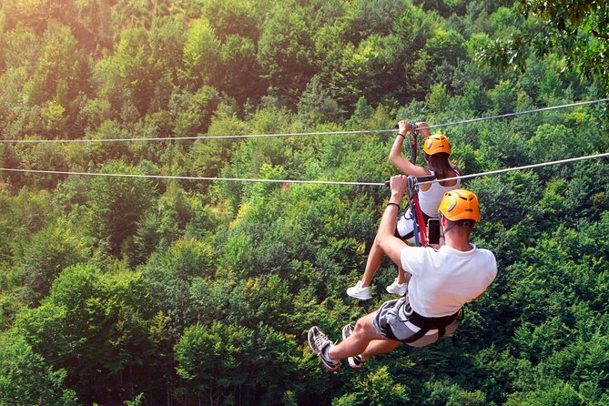 Rafting, Buggy Safari and Zipline in Köprülü Canyon Antalya - A short zipline with a canyon setting