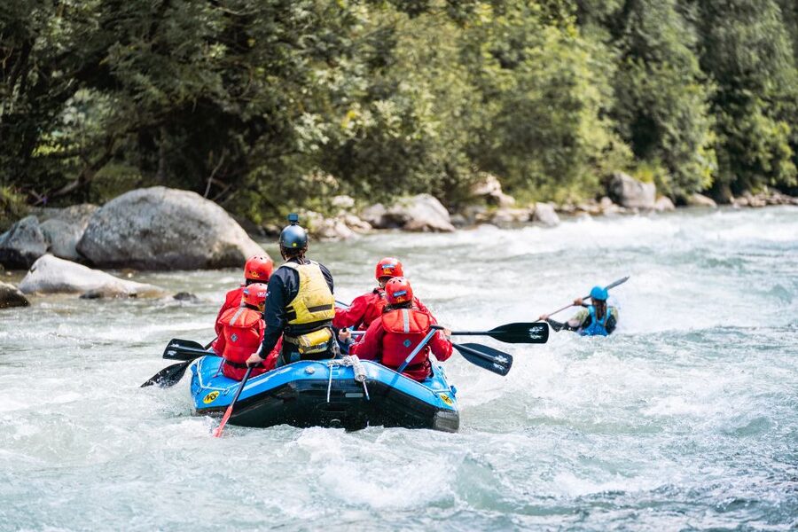 Rafting Down Noce River in Val di Sole - The Mezzana section and the family question