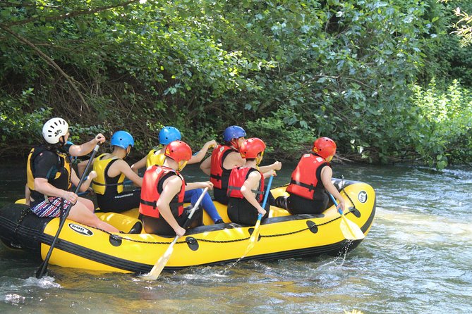 Rafting experience in the Nera or Corno Rivers in Umbria near Spoleto - The gear, changing rooms, and hot shower