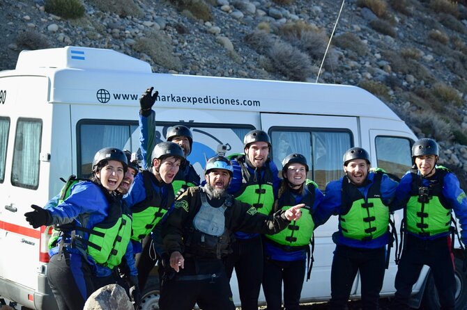 Rafting experience on the Rio de las Vueltas in Patagonia - The Portage rapid and the canyon section