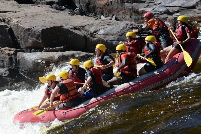 Rafting (Half day) WITH Transport From Tremblant Resort - Getting ready at base camp