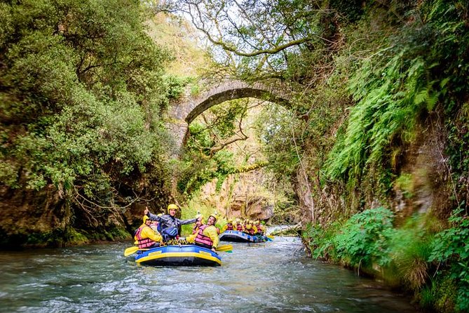 Rafting in Lousios and Alfeios rivers - Starting below the Atsicholos bridge