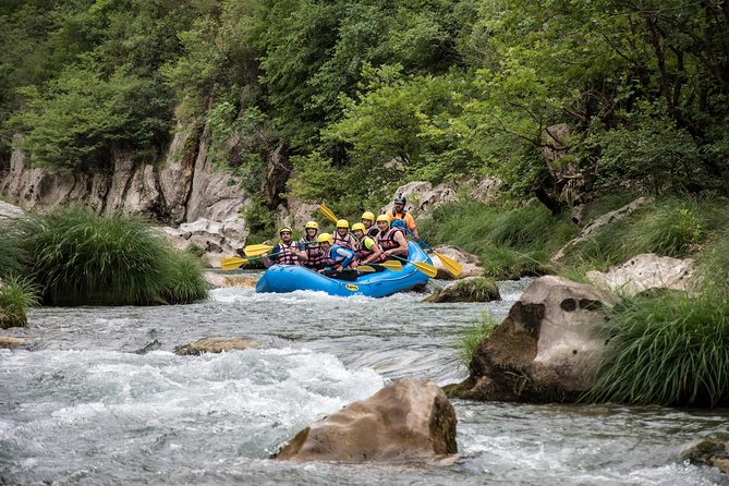 Rafting Lousios river - Finishing at Koukos Bridge and hiking to Vrodos Waterfall