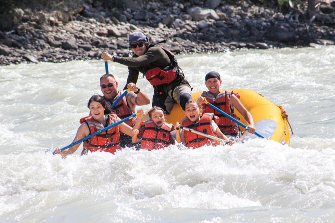 Rafting on Athabasca River Mile 5 in Jasper - What Class II means on this trip