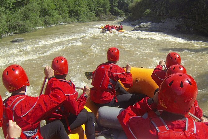 Rafting on Brembo River. - Finishing near the base in San Pellegrino