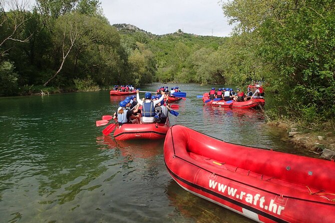 Rafting on the River Cetina from Omis Croatia - Rapds and waterfalls in the second half