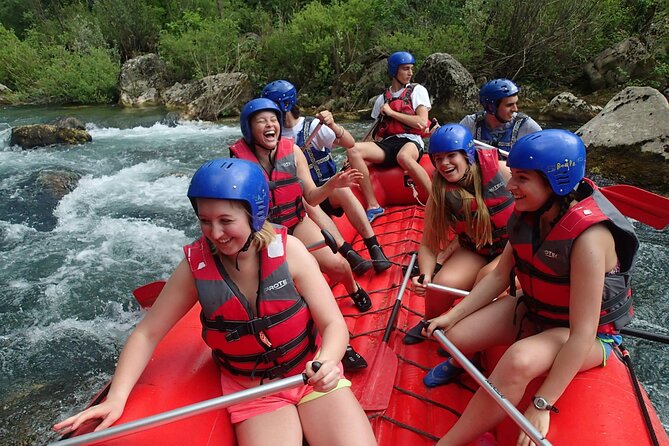 Rafting on the River Cetina from Omis Croatia - The first 10 kilometers: calm water before the rapids