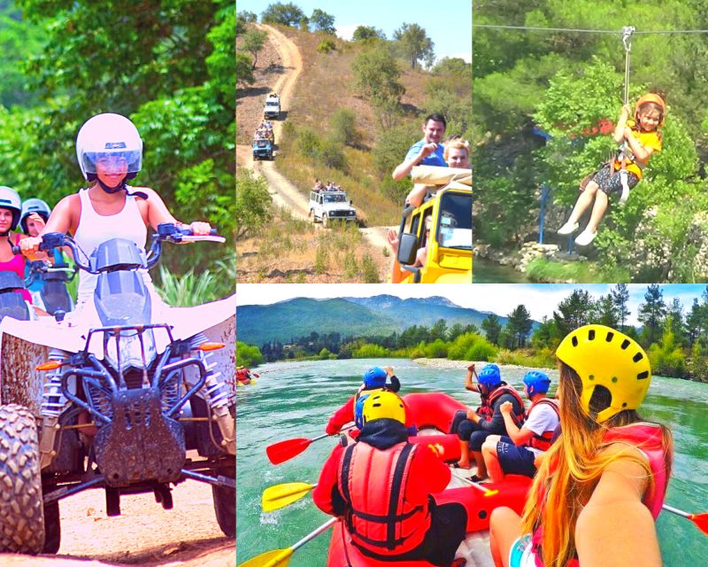 Rafting, Quad or Buggy Ride, Zipline, Jeep Tour Super Combo - How the day feels in practice