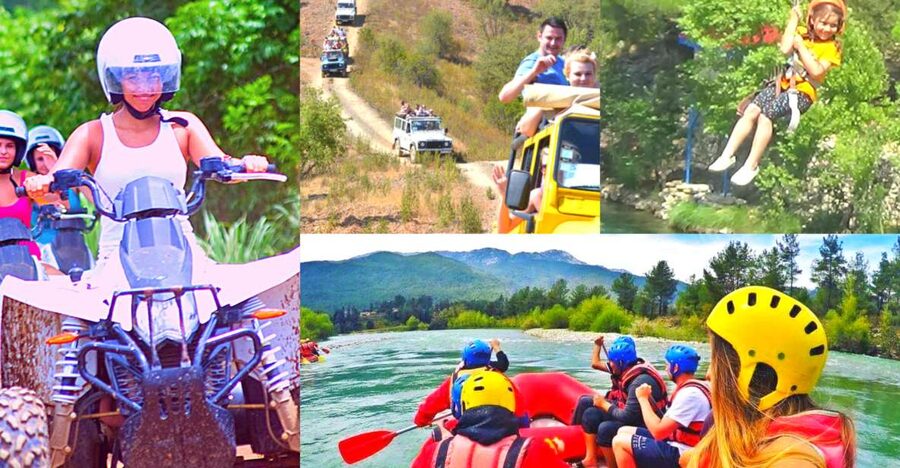 Rafting, Quad or Buggy Ride, Zipline, Jeep Tour Super Combo - Quad or buggy riding beside the river