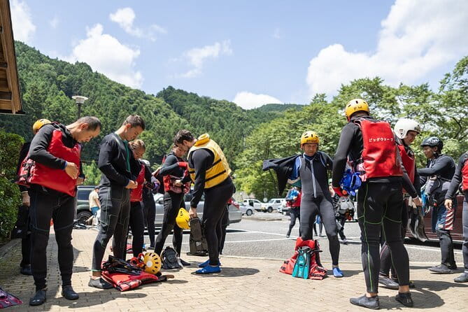 Rafting Tour at Beautiful Okutama River - Walking back to base after the river