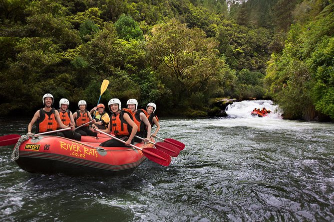 Rangitaiki River White Water Rafting from Rotorua - Rock walls, forest, and a useful flat-water pause