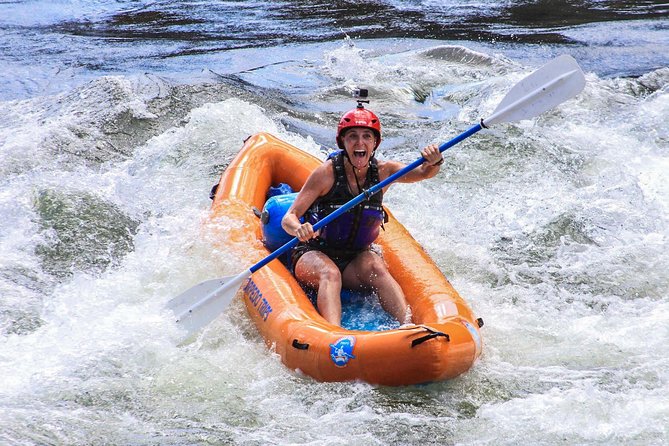 Riggins Idaho half-day rafting trip on the Salmon River - A useful break for swimming and snacks