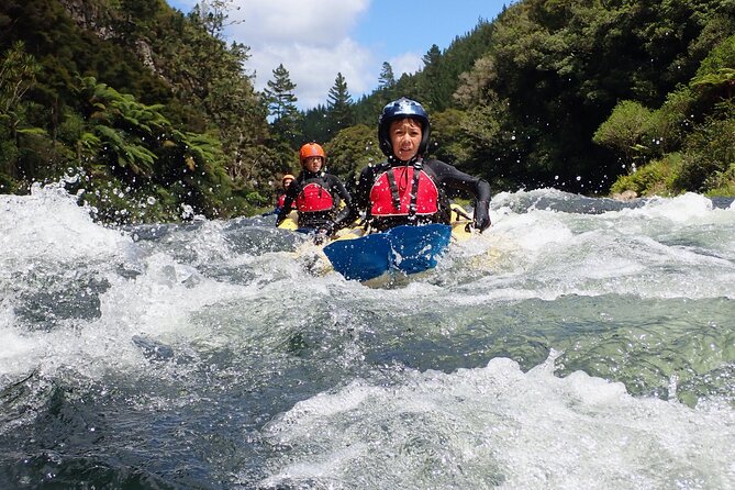 RiverBug – the New Whitewater Adventure near Rotorua - Safety practice below Aniwhenua Falls