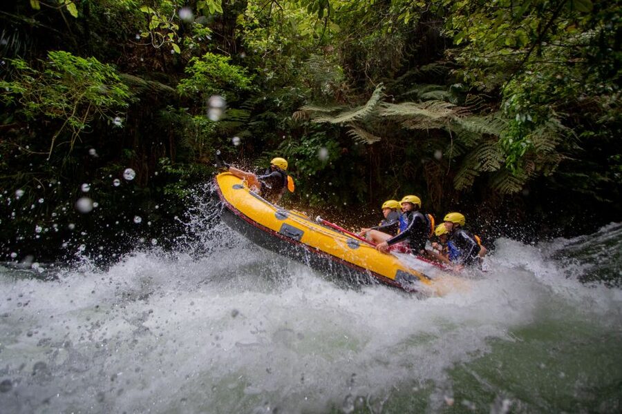 Rotorua Rafting: Kaituna River Rafting Experience-Free Sauna - Paddling through 14 rapids
