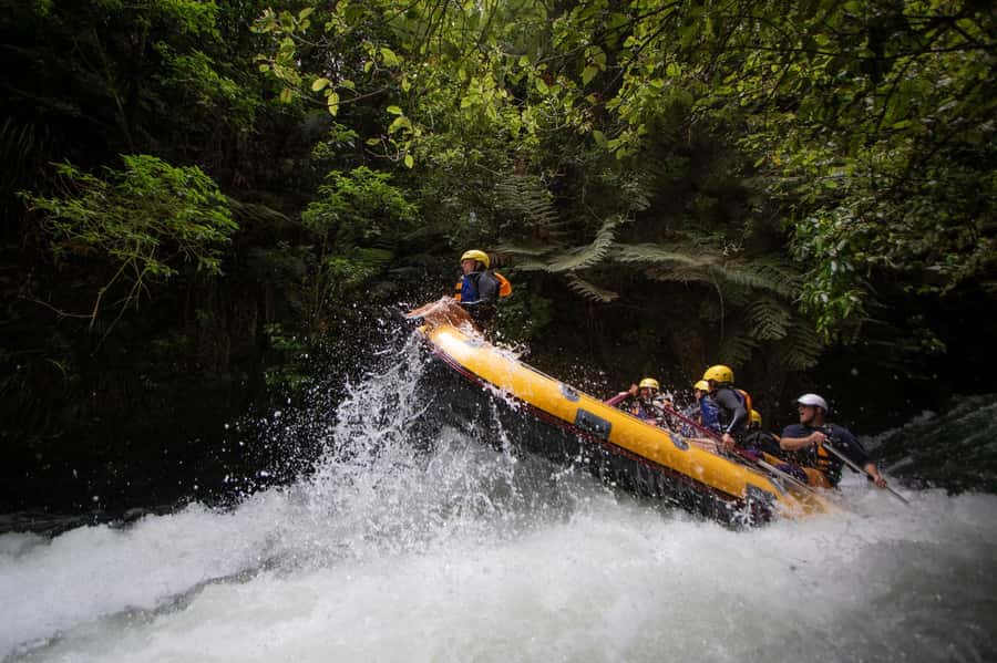 Rotorua Rafting: Kaituna River Rafting Experience-Free Sauna - The 7-meter waterfall