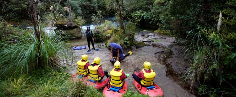 Rotorua Sledging: Kaituna White Water River Board Experience - Reading the river at eye level