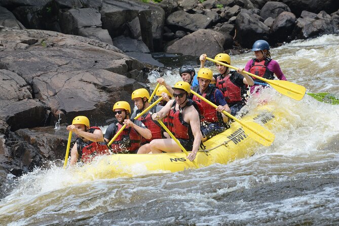 Rouge River Classic Whitewater Rafting Package - Learning the paddle commands before the first rapid