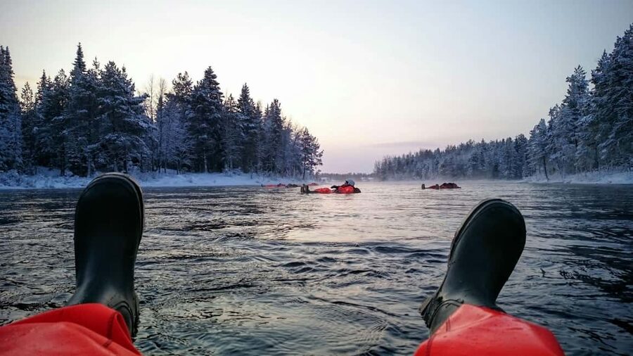 Ruka: River Floating Adventure - Pickup from Ruka and the walk to the river